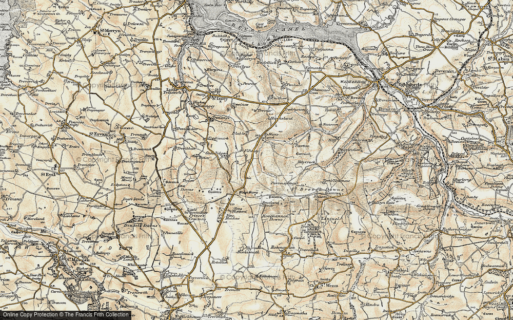 Old Map of Historic Map covering Blable Ho in 1900