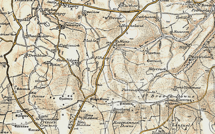 Old map of Blable Ho in 1900