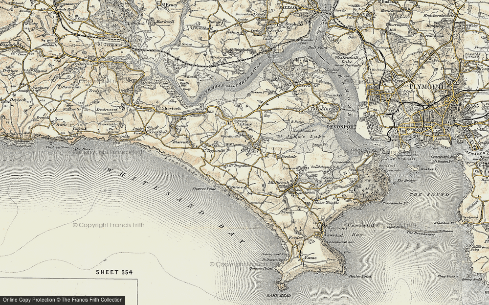 Old Map of St John, 1899-1900 in 1899-1900
