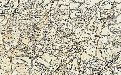 Old map of St John's in 1898