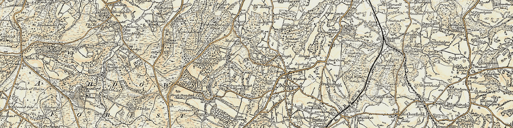 Old map of Beechen Wood in 1898
