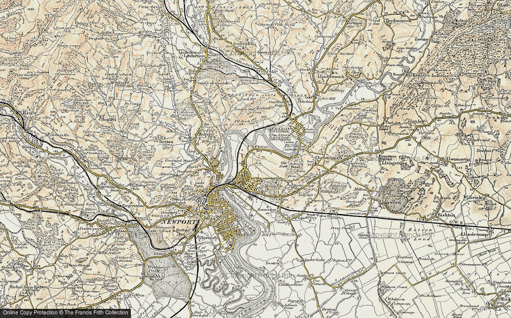 Old Map of St Julians, 1899-1900 in 1899-1900
