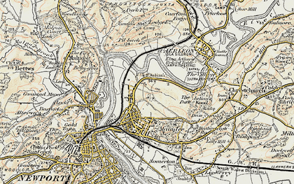 Old map of St Julians in 1899-1900