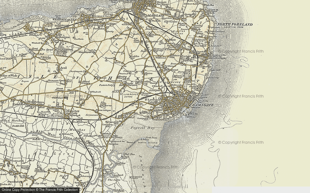 Old Map of St Lawrence, 1898-1899 in 1898-1899