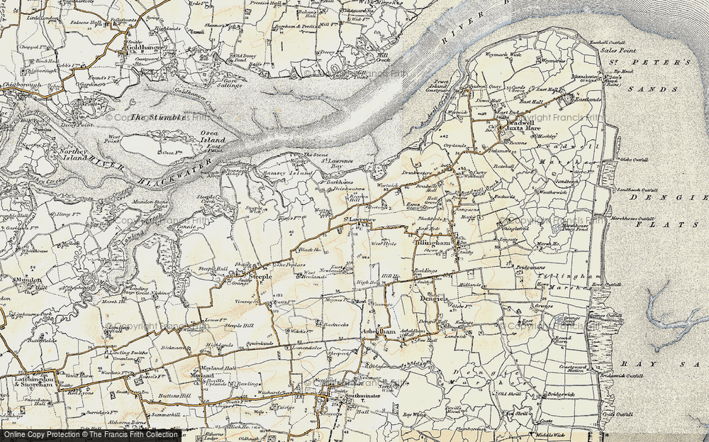 Old Map of St Lawrence, 1898 in 1898