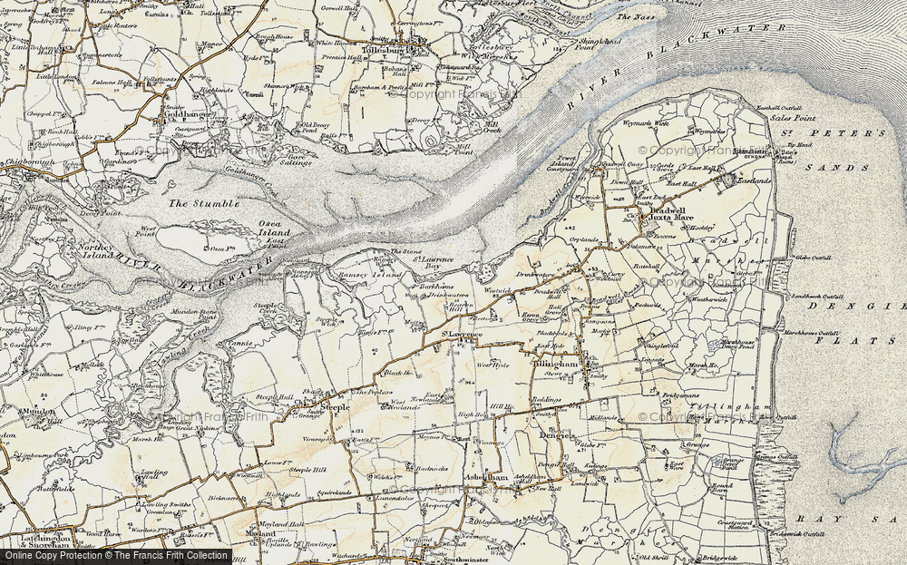 Old Map of St Lawrence Bay, 1898 in 1898