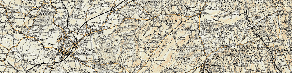 Old map of Barnsnap in 1898