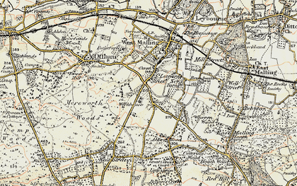 Old map of St Leonard's Street in 1897-1898