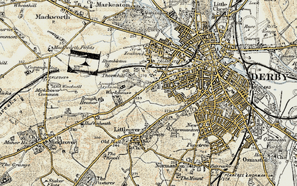 Old map of St Luke's in 1902-1903