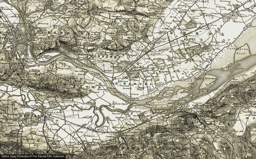 Old Map of St Madoes, 1906-1908 in 1906-1908