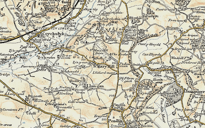 Old map of St Mary Hill in 1899-1900