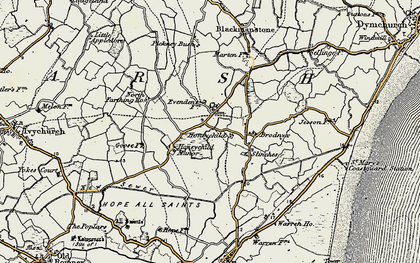Old map of Blackmanstone Bridge in 1898