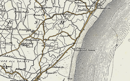 Old map of St Mary's Bay in 1898