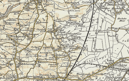 Old map of St Michael Church in 1898-1900