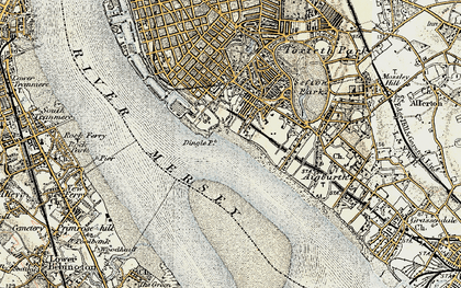 Old map of St Michael's Hamlet in 1902-1903