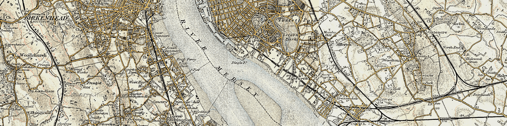 Old map of St Michael's Hamlet in 1902-1903