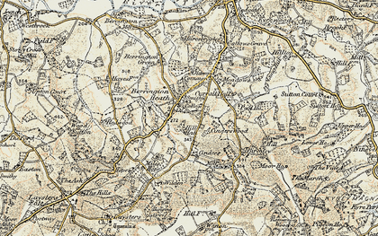 Old map of Wilden in 1899-1902