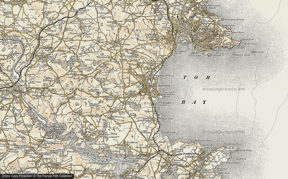Old Map of Historic Map covering Kirkham Ho in 1899