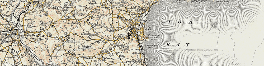 Old map of St Michaels in 1899