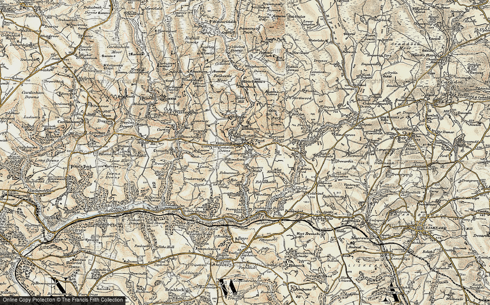 Old Map of St Neot, 1900 in 1900