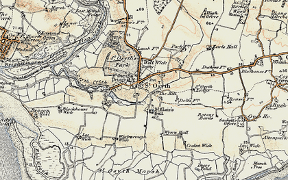 Old map of St Osyth in 0-1899