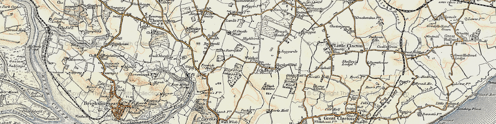 Old map of St Osyth Heath in 0-1899