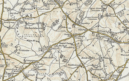 Old map of St Owen's Cross in 1899-1900