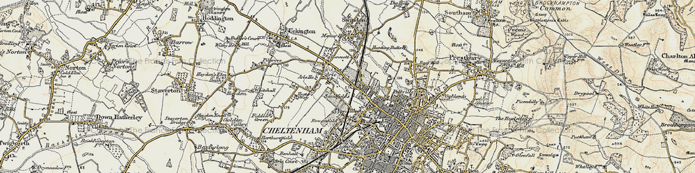 Old map of St Peter's in 1898-1900