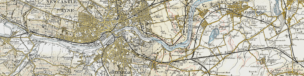 Old map of St Peter's in 1901-1904