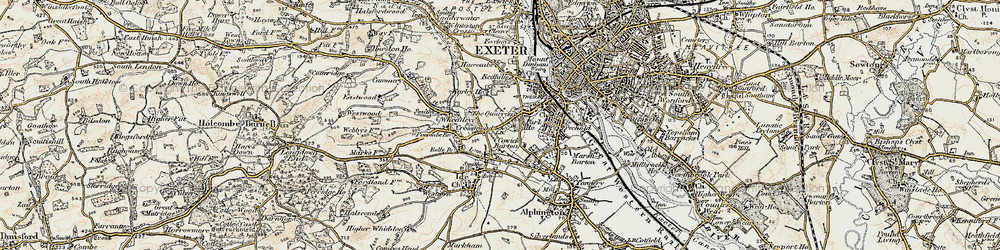 Old map of St Thomas in 1899