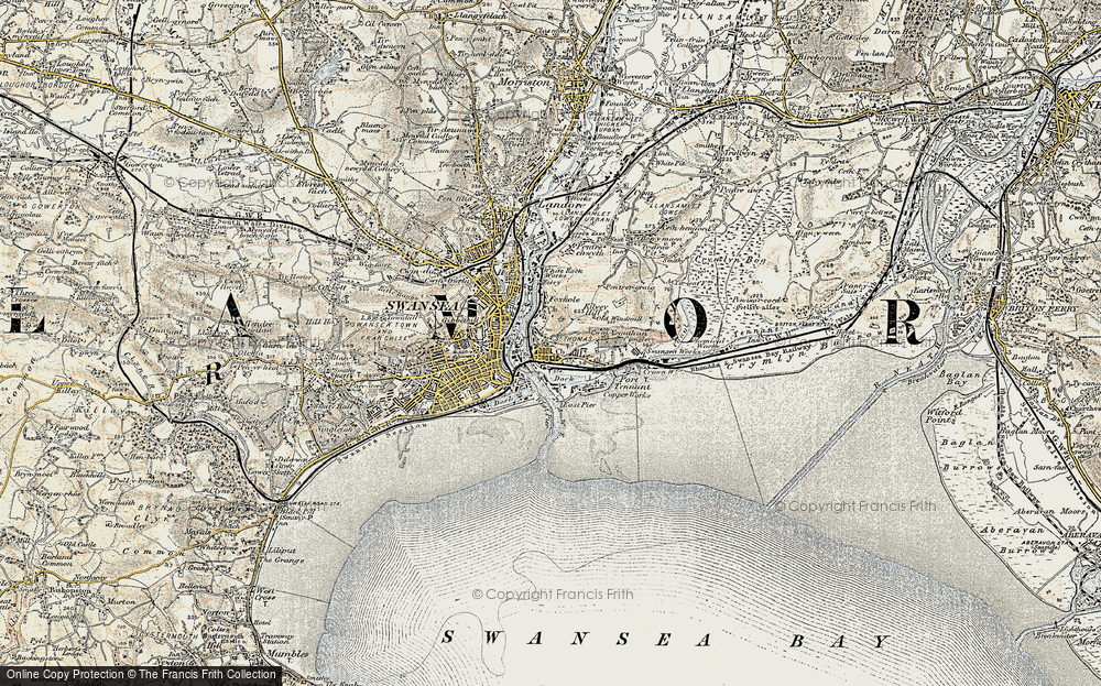 Old Map of St Thomas, 1900-1901 in 1900-1901