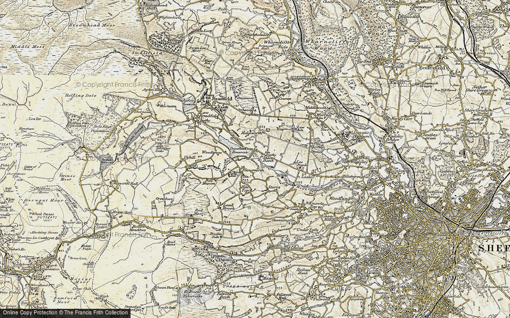 Old Map of Stacey Bank, 1903 in 1903
