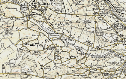 Old map of Stacey Bank in 1903