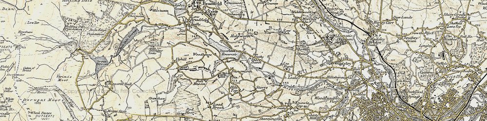 Old map of Stacey Bank in 1903
