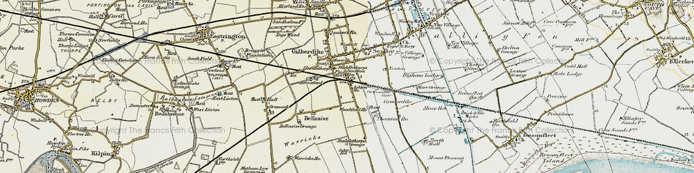 Old map of Staddlethorpe in 1903