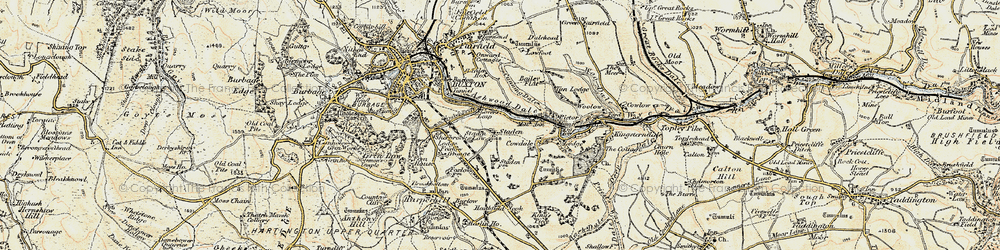 Old map of Ashwood Dale in 1902-1903