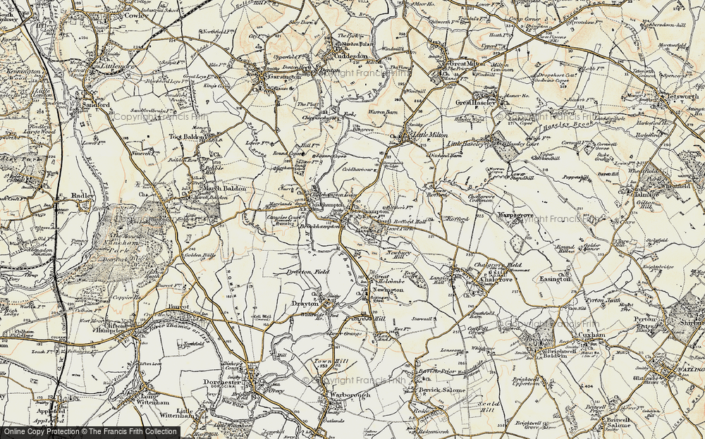 Old Map of Stadhampton, 1897-1899 in 1897-1899