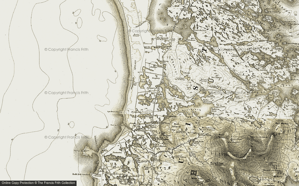 Old Map of Stadhlaigearraidh, 1911 in 1911