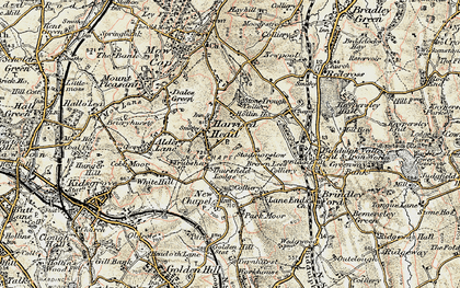 Old map of Stadmorslow in 1902-1903
