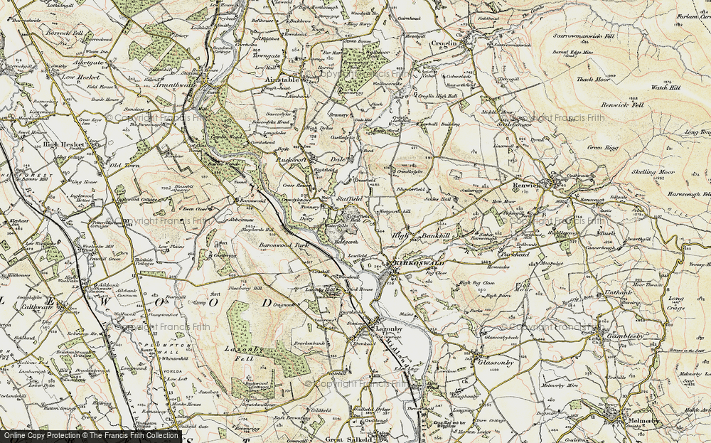 Old Map of Staffield, 1901-1904 in 1901-1904