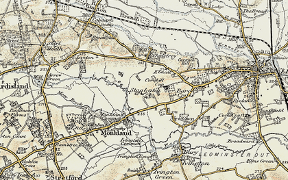 Old map of Stagbatch in 1900-1903
