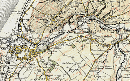 Old map of Stainburn in 1901-1904