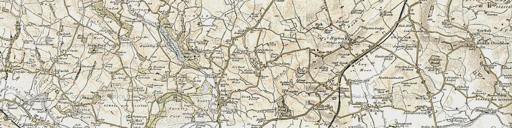 Old map of Stainburn in 1903-1904
