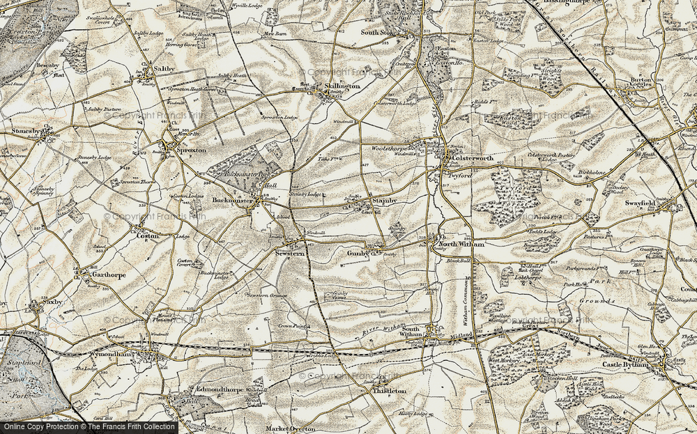 Old Map of Stainby, 1901-1903 in 1901-1903