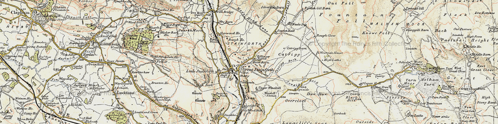 Old map of Stainforth in 1903-1904