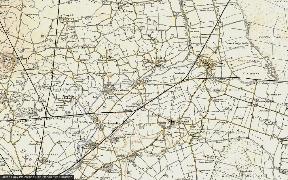Old Map of Stainforth, 1903 in 1903
