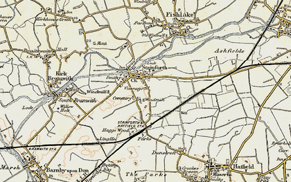 Old map of Stainforth in 1903