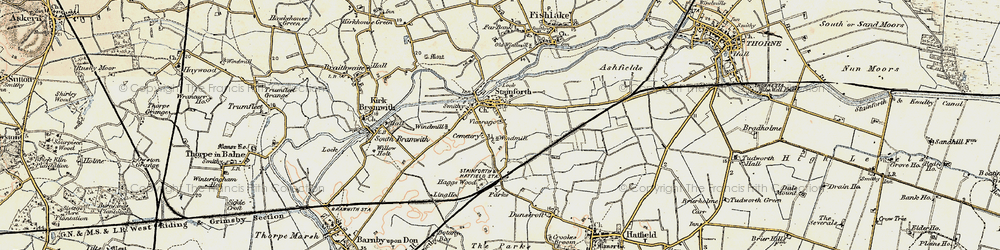 Old map of Stainforth in 1903