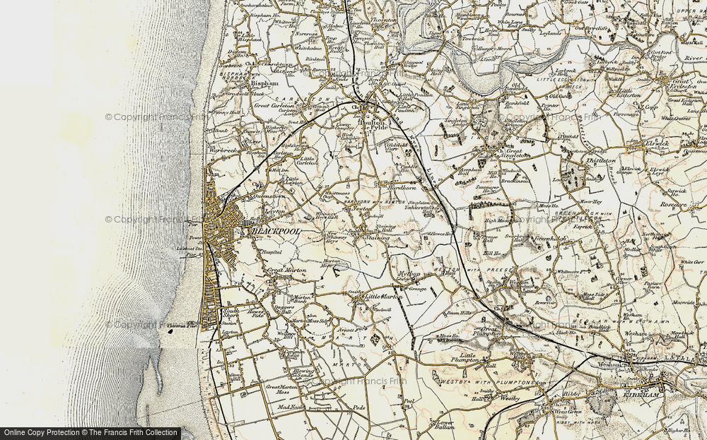 Old Map of Staining, 1903-1904 in 1903-1904