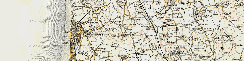 Old map of Staining in 1903-1904
